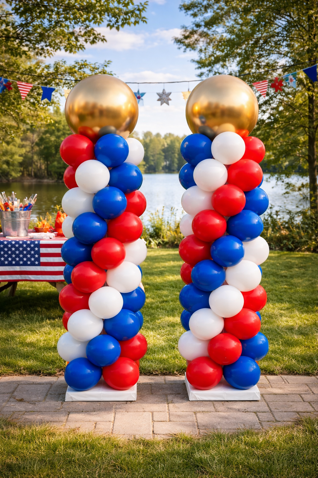 Spiral Balloon Tower (Set of Two)